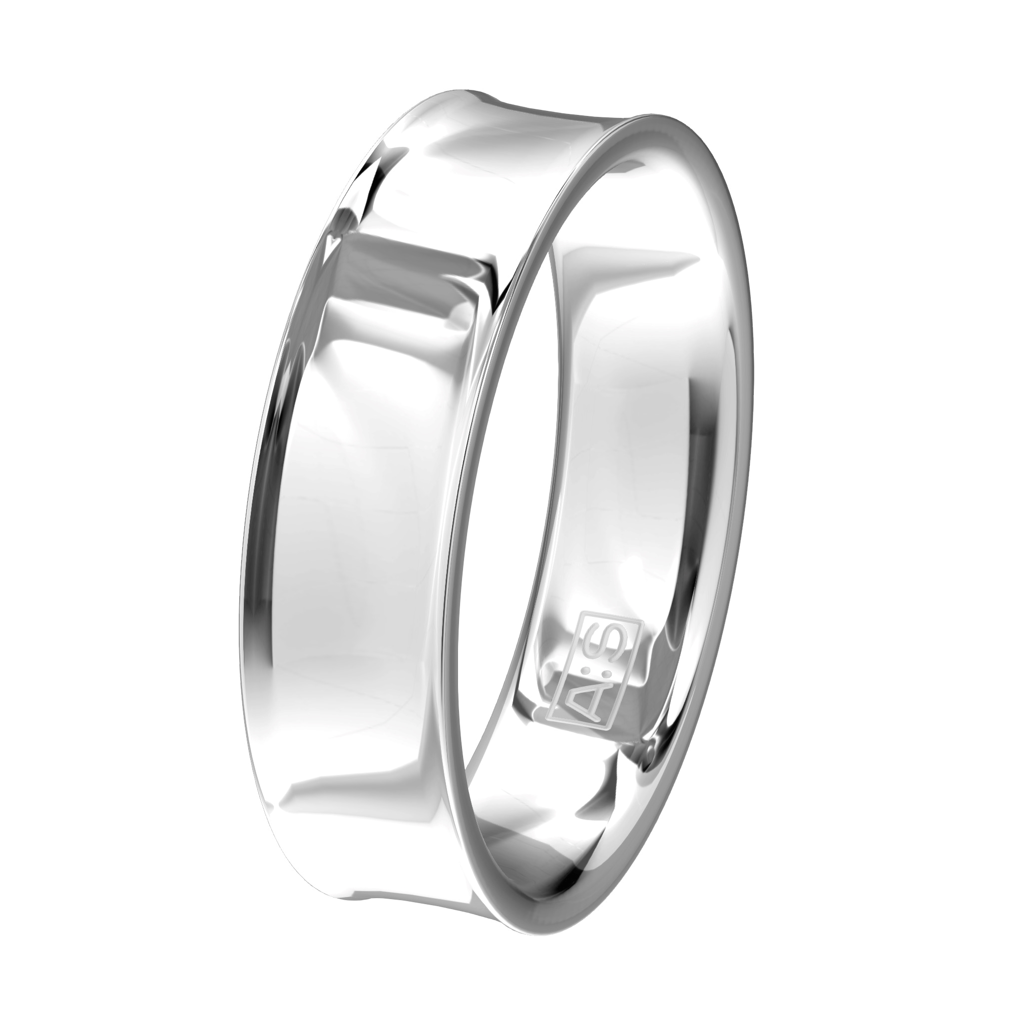 Helemaal van nu, dat is deze ring met holle buitenkant. Voor maximaal draagcomfort is deze ring voorzien van een ronde binnenkant!