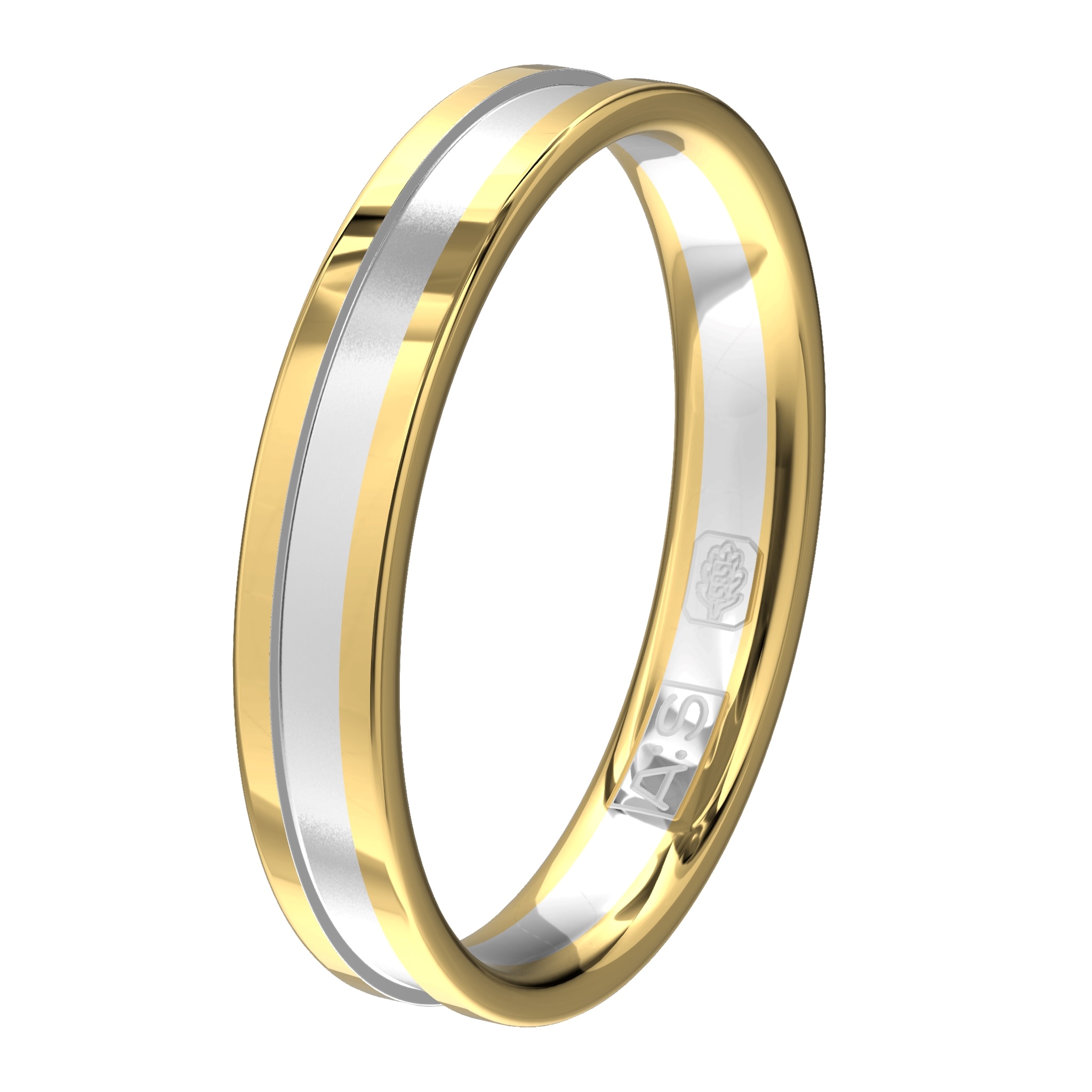 Jullie liefde verdient natuurlijk het allerbeste en dat is wellicht deze tweekleurige ring waarin door onze diamantzetters een fraaie briljant is geplaatst.