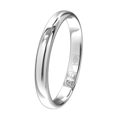 Een elegante ring met een bolle buitenkant, ronde zijkanten en een licht bolle binnenkant. Een klassieke ring van zeer hoge kwaliteit en duurzaamheid!