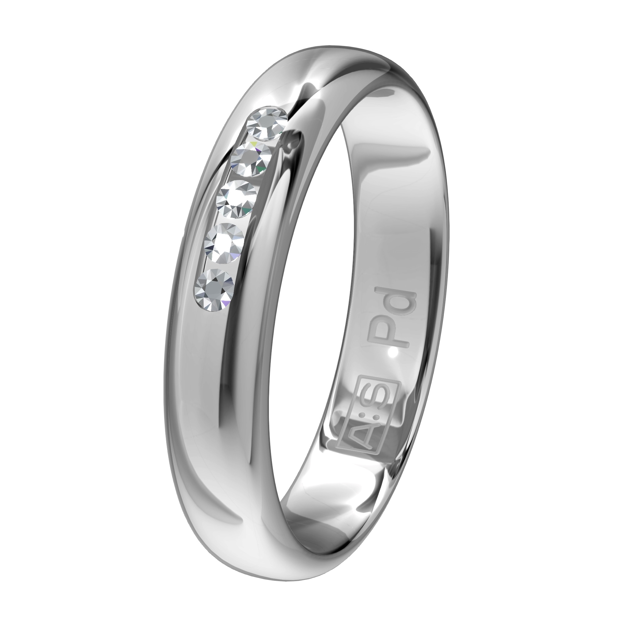 Een elegante ring met een bolle buitenkant, ronde zijkanten en een licht bolle binnenkant. Een klassieke ring van zeer hoge kwaliteit en duurzaamheid!