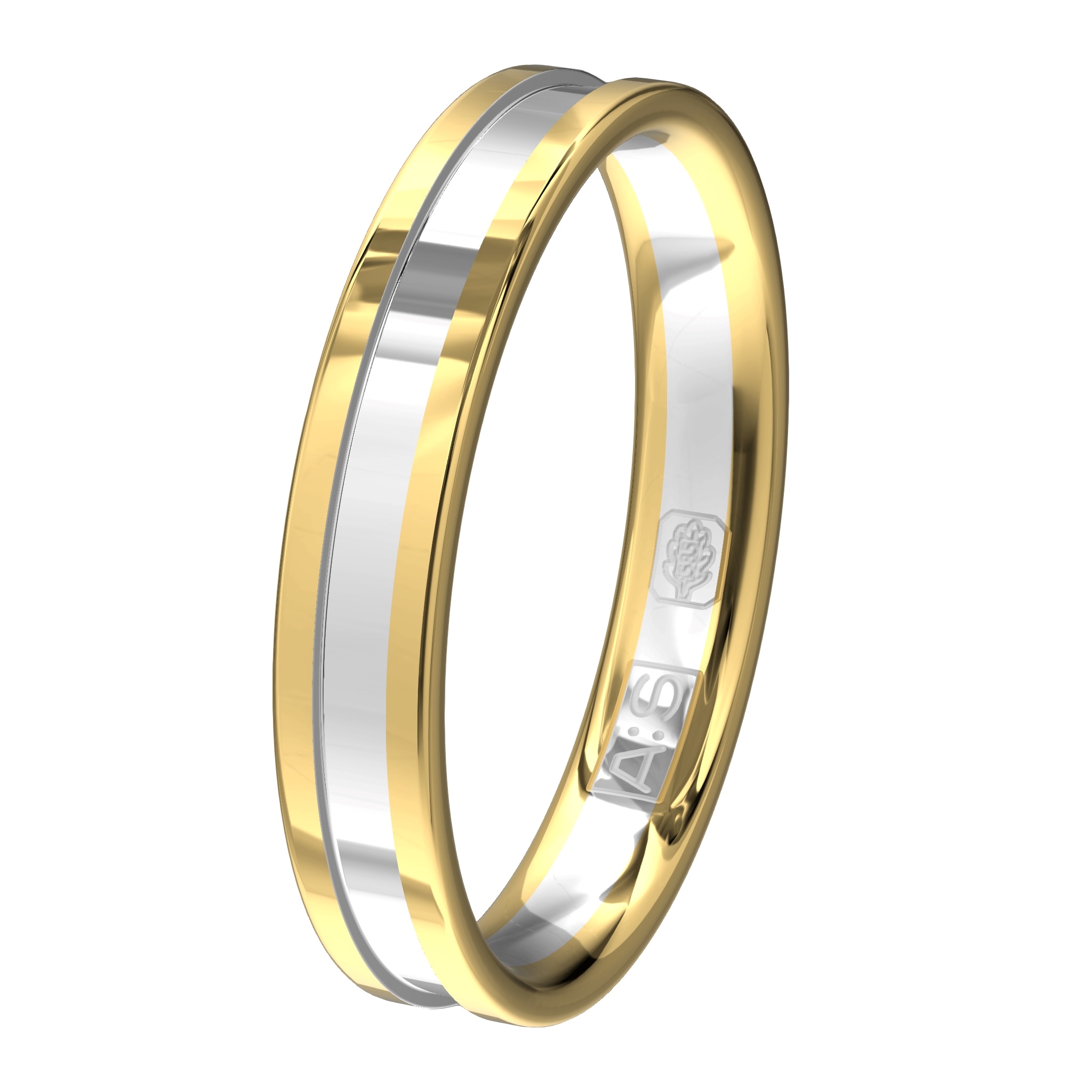 Jullie liefde verdient natuurlijk het allerbeste en dat is wellicht deze tweekleurige ring waarin door onze diamantzetters een fraaie briljant is geplaatst.