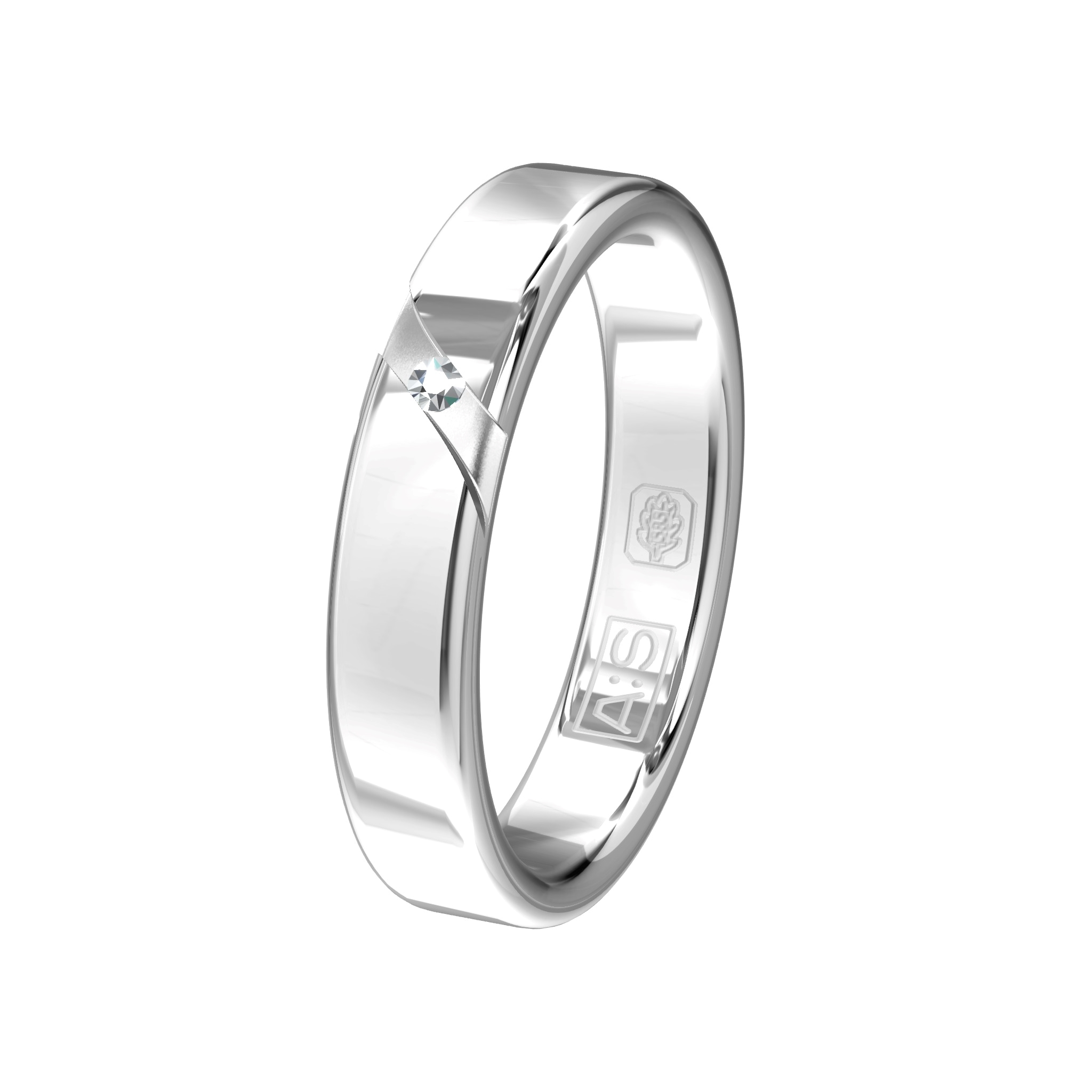 Hier kun je geen 'nee' tegen zeggen, een prachtige witgouden ring met een unieke uitstraling