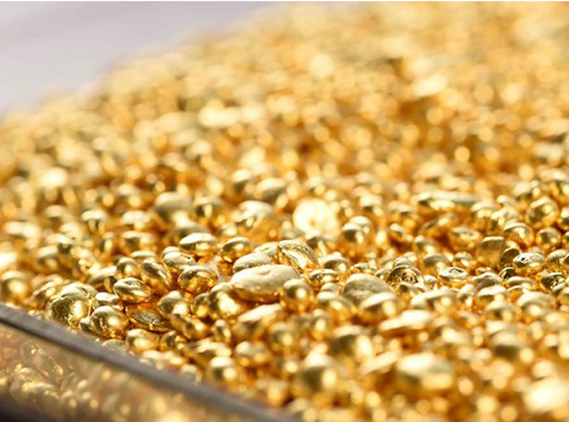 Goud in bakje
