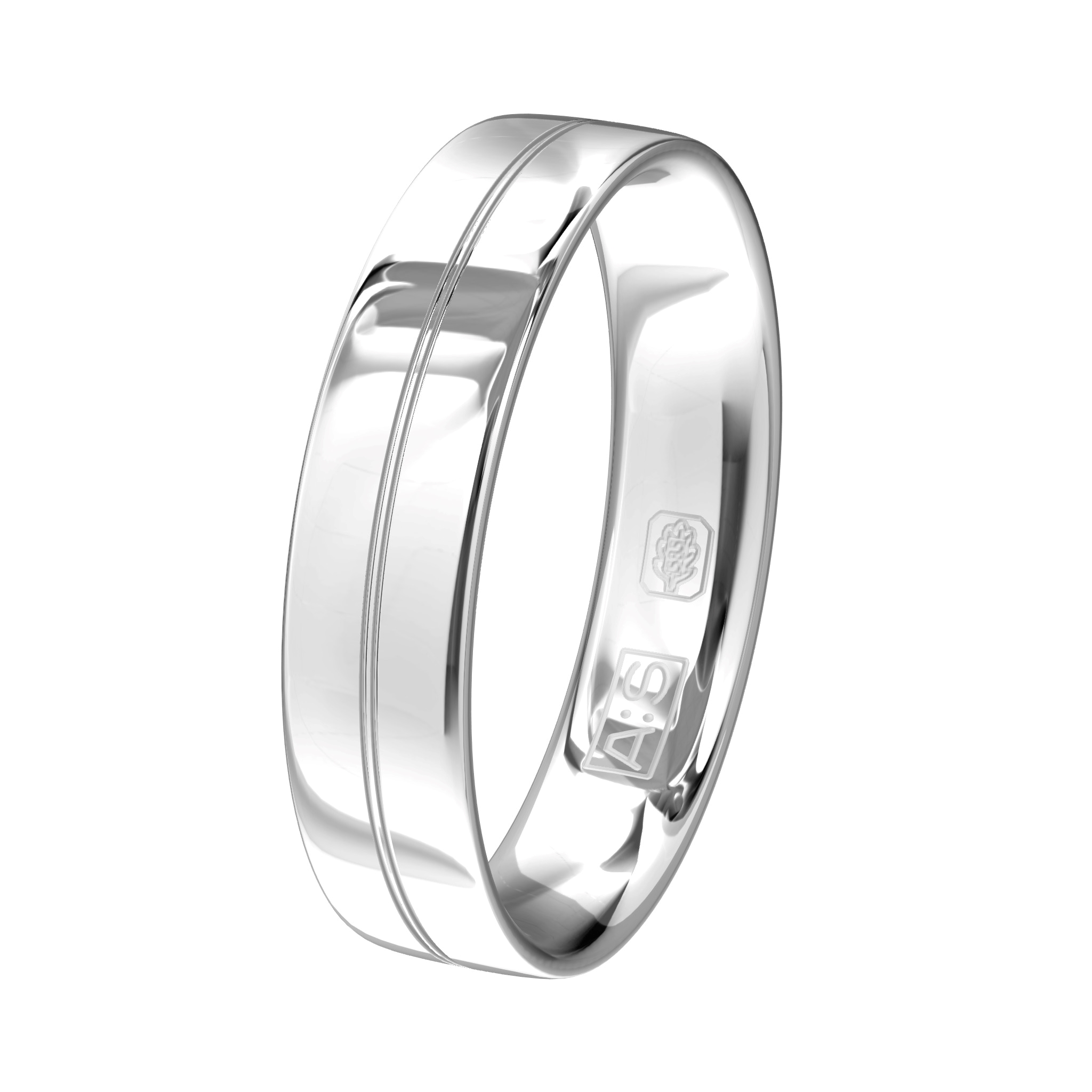 Deze sierlijke witgouden ring is door onze goudsmeden voorzien van een ronde binnenkant voor maximaal draagcomfort.