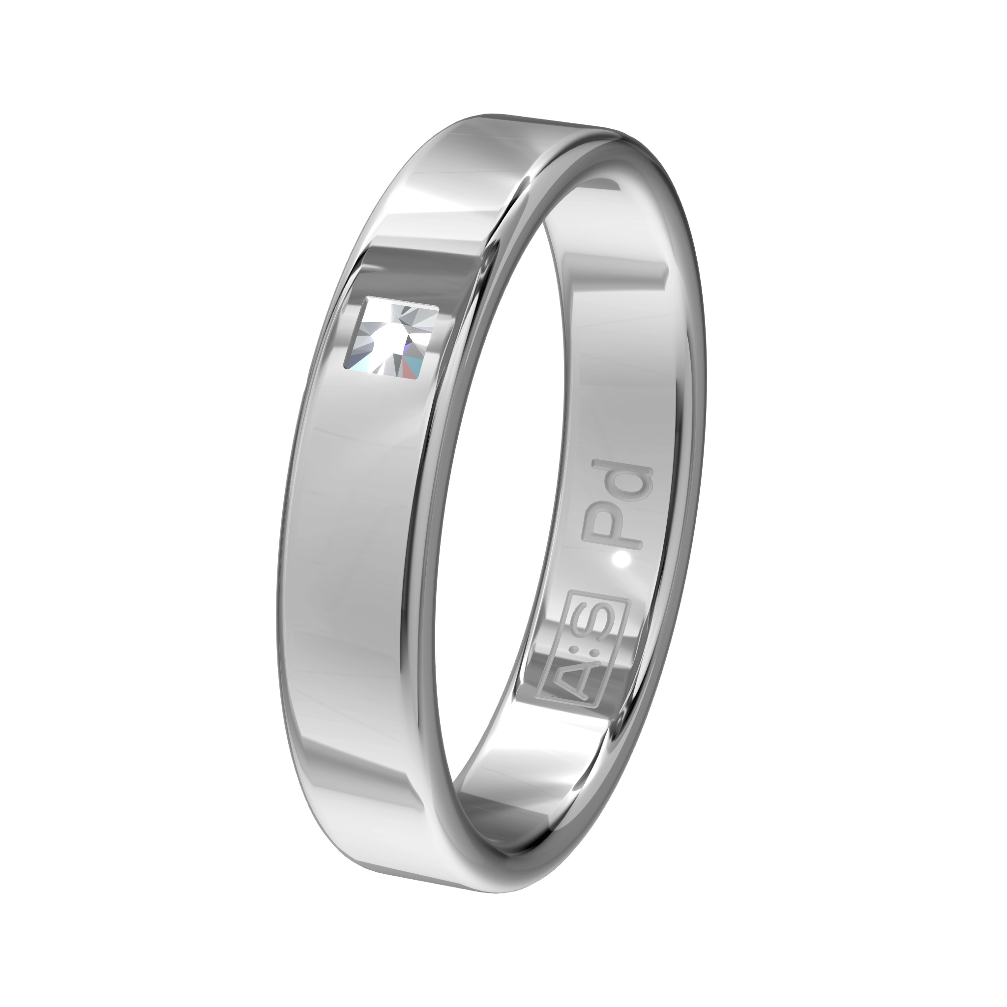 De ronde zijkanten geven deze ring een unieke look. Deze look wordt versterkt door de vlakke buiten- en binnenkant. Zo krijg je een waar juweeltje!