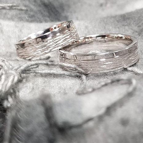 Setje Witgouden Relatieringen