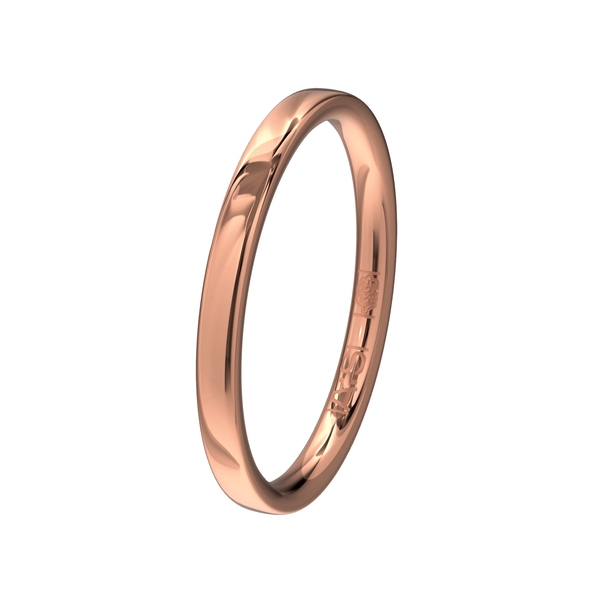 Met deze fraaie, iets bredere, rosegouden aanschuifring kan je je memoire- of solitairring uitbreiden tot een prachtig sieraad!