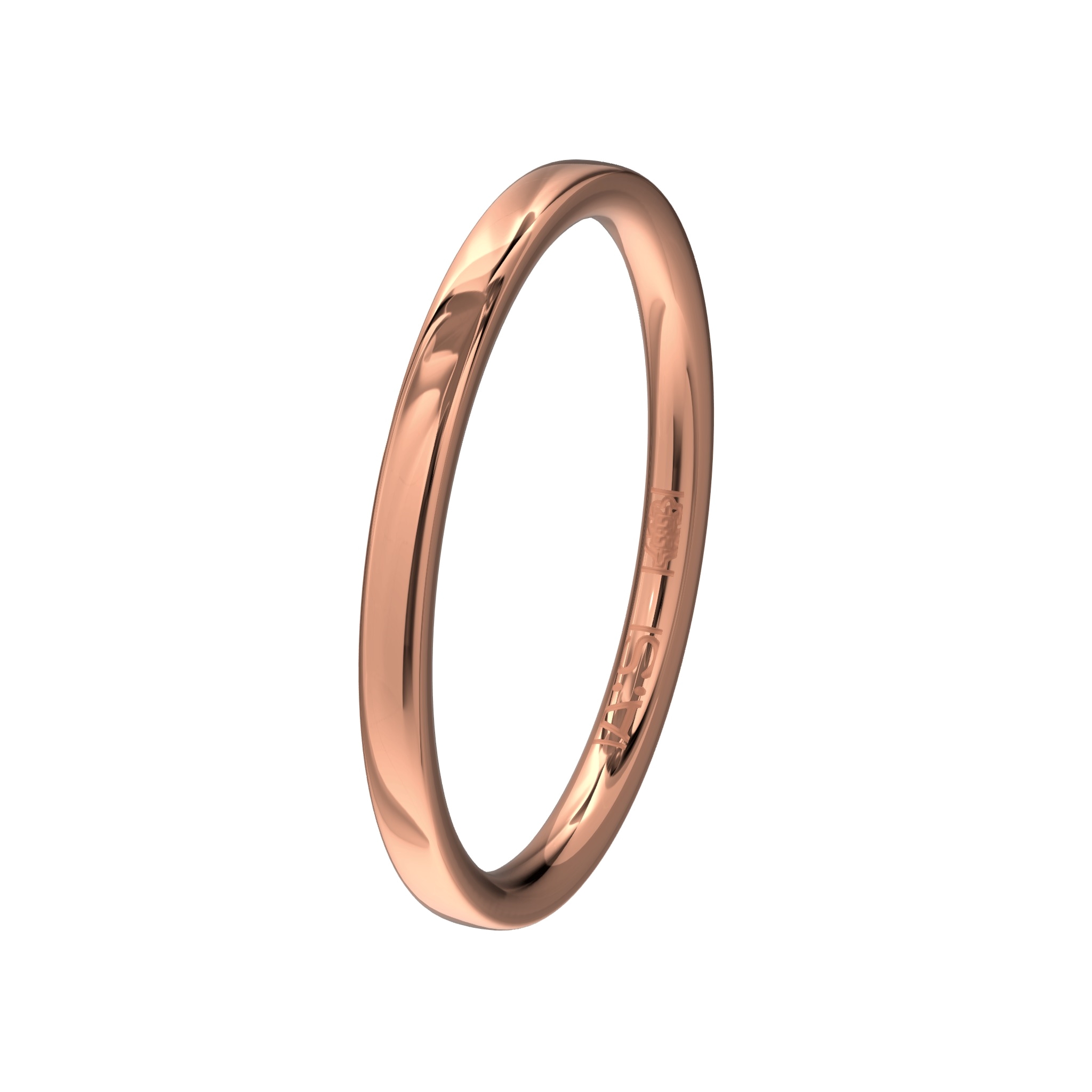 Met deze fraaie rosegouden aanschuifring kan je je memoire- of solitairring uitbreiden tot een prachtig sieraad!