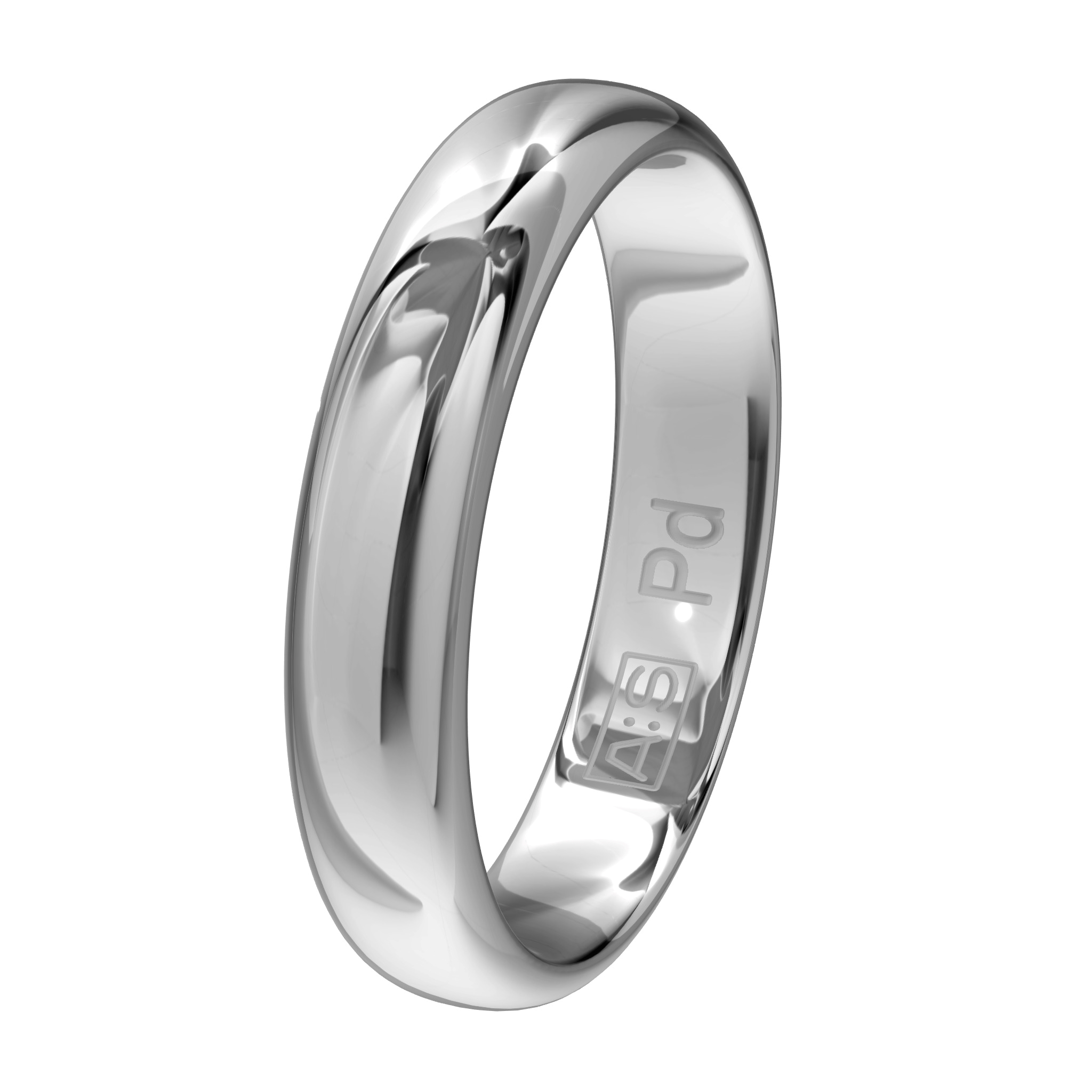 Een elegante ring met een bolle buitenkant, ronde zijkanten en een licht bolle binnenkant. Een klassieke ring van zeer hoge kwaliteit en duurzaamheid!