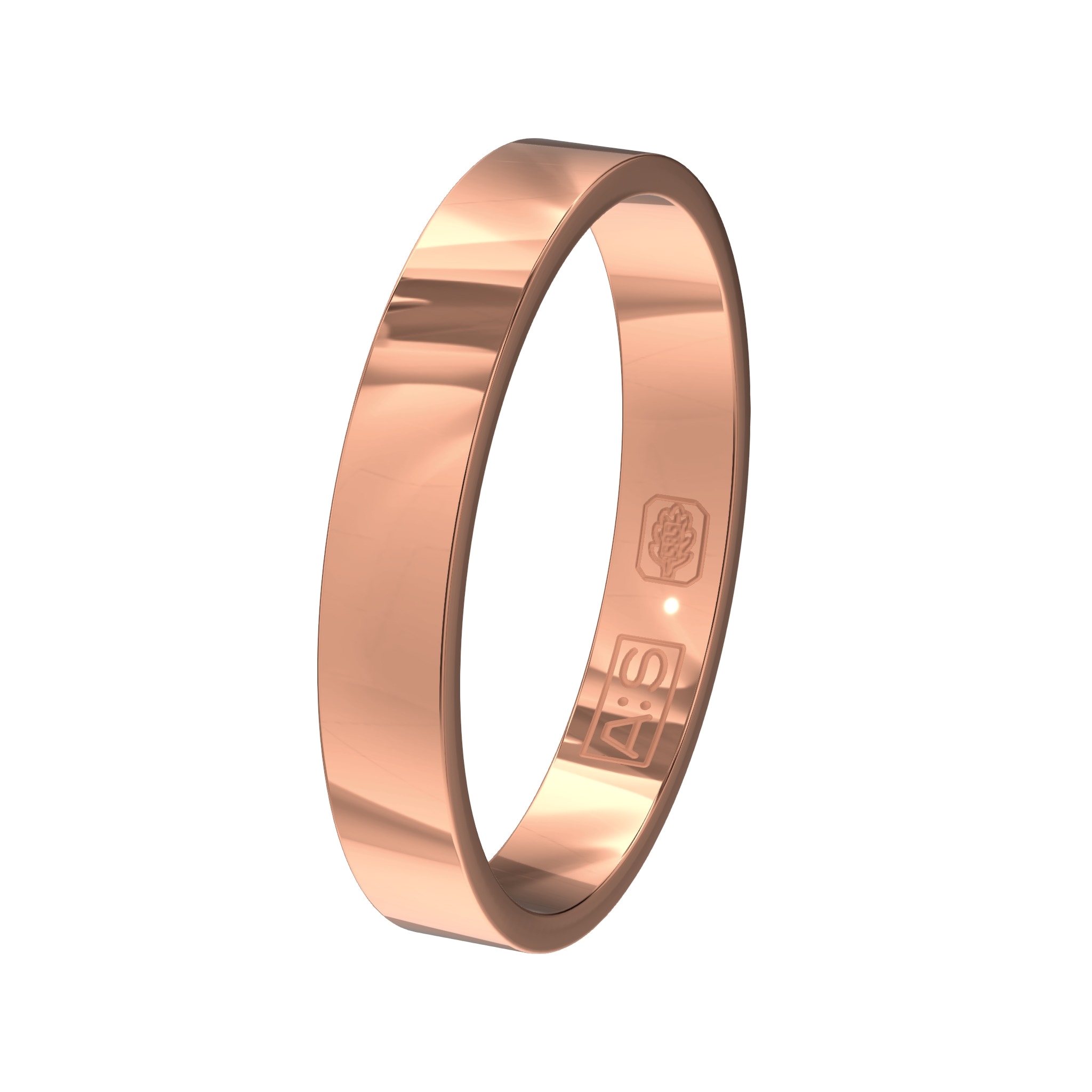 Ben je op zoek naar een recht model dan is dit jouw ring! De vlakke buitenkant gaat naadloos over naar de rechte zijkanten en vervolgens naar de vlakke binnenkant. Deze combinatie zorgt voor een heel moderne look!