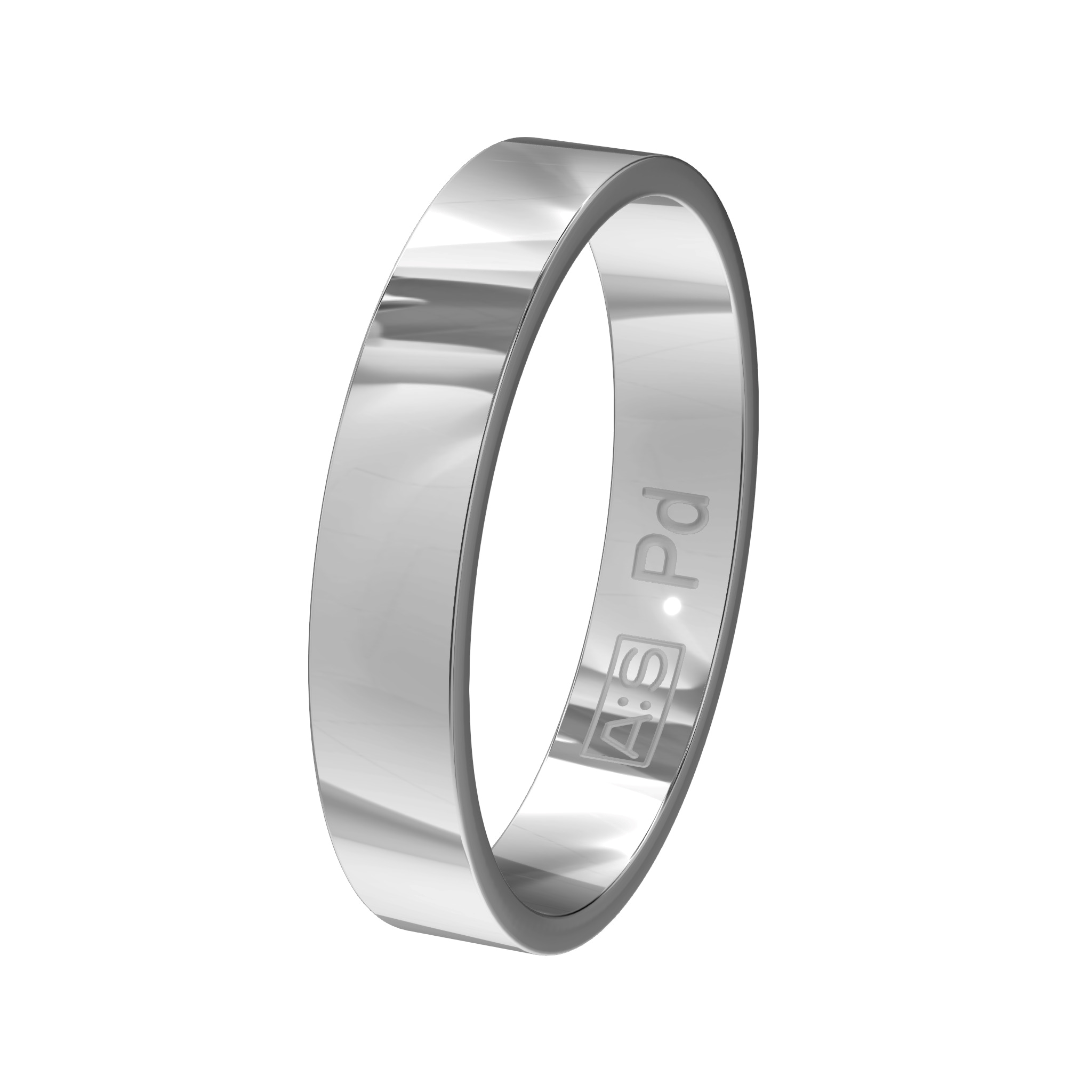 Ben je op zoek naar een recht model dan is dit jouw palladium ring! De vlakke buitenkant gaat naadloos over naar de rechte zijkanten en vervolgens naar de vlakke binnenkant. Deze combinatie zorgt voor een heel moderne look!