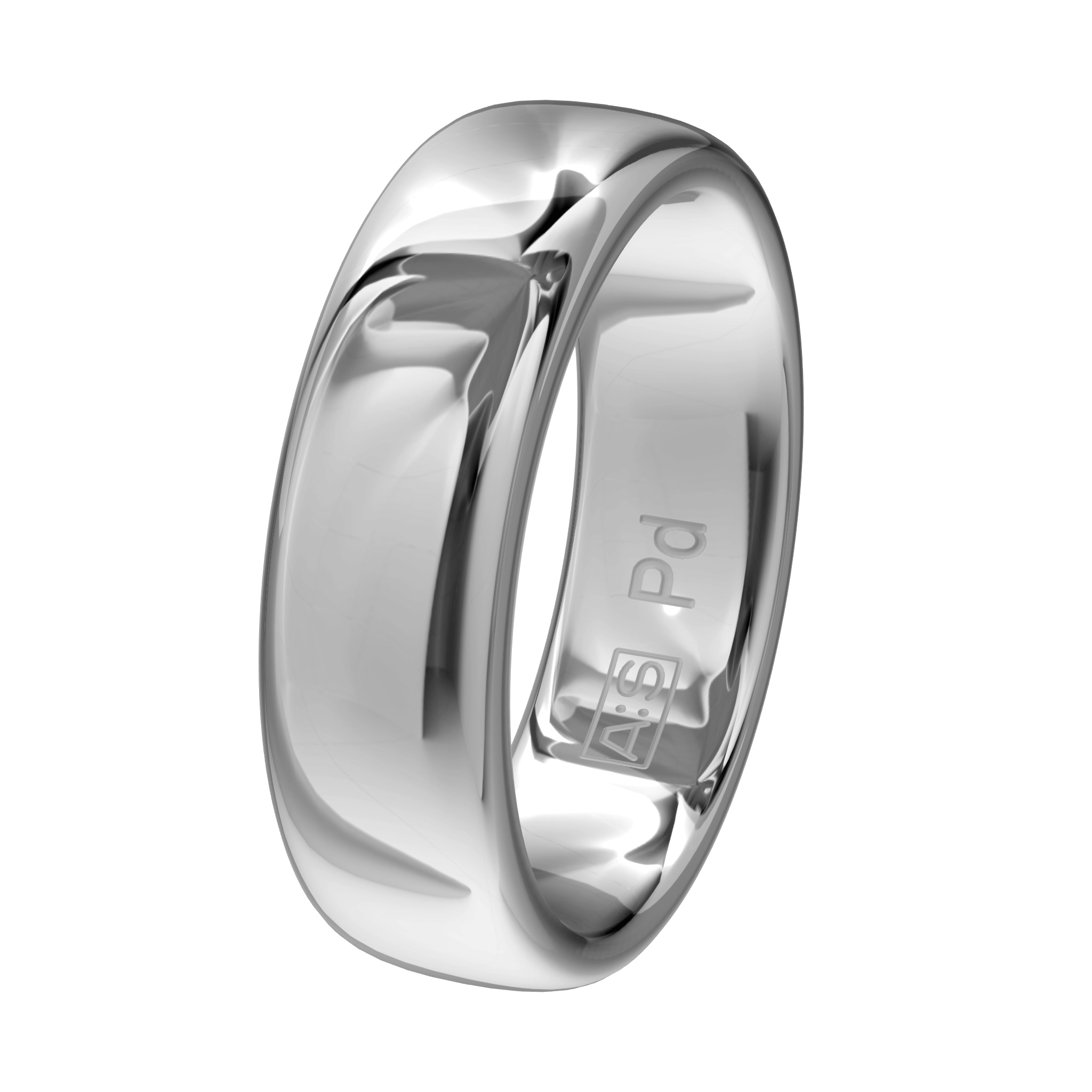 Een elegante ring met een bolle buitenkant, ronde zijkanten en een licht bolle binnenkant. Een klassieke ring van zeer hoge kwaliteit en duurzaamheid!